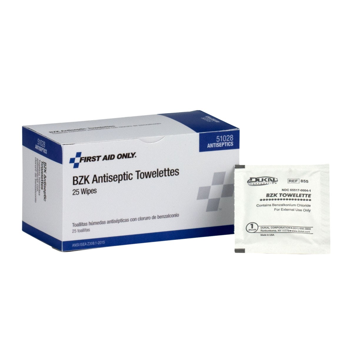 Individually Wrapped BZK Antiseptic Wipes