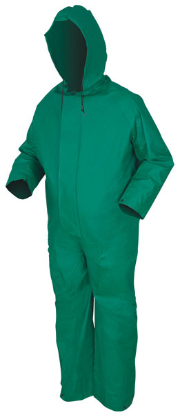 Dominator 1 Piece 0.42mm PVC/Polyester/PVC Green Rain Coverall