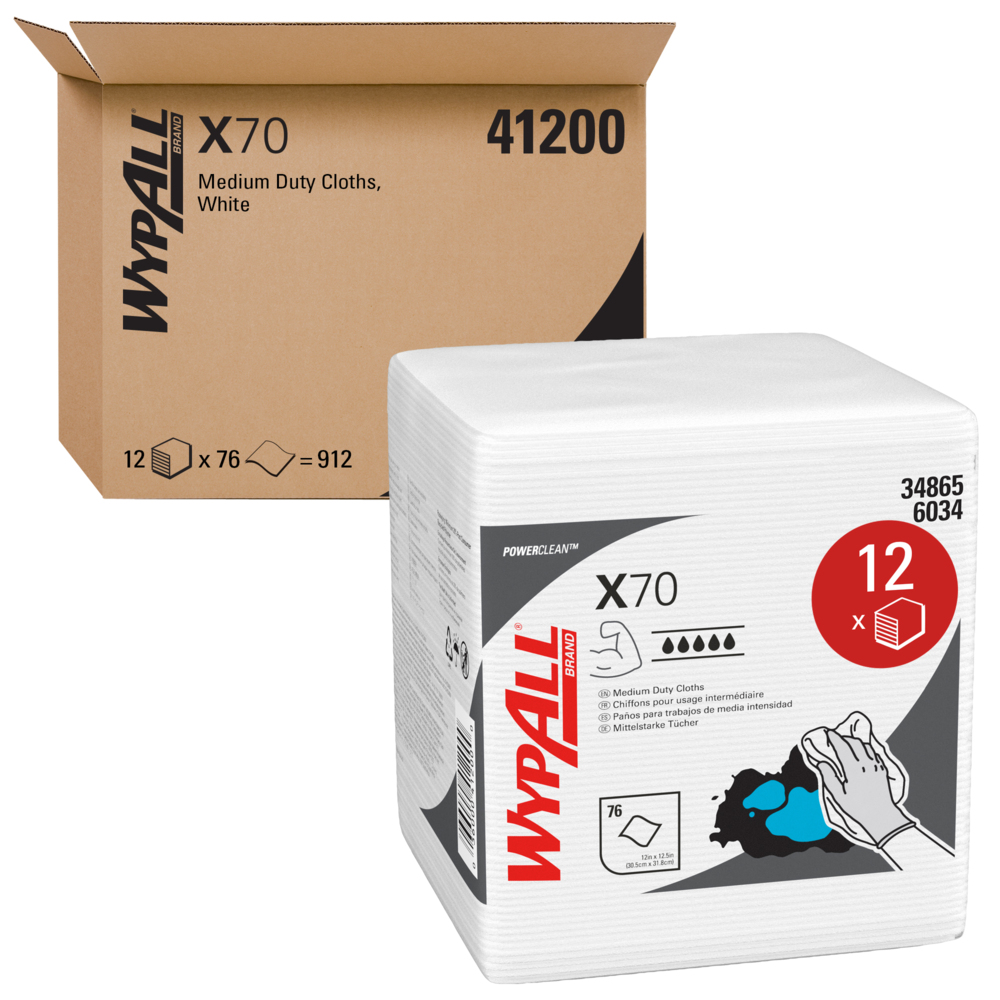 <br>$35.00/Case<br><br>WypAll® Power Clean X70 Medium Duty Cloths<br><br>