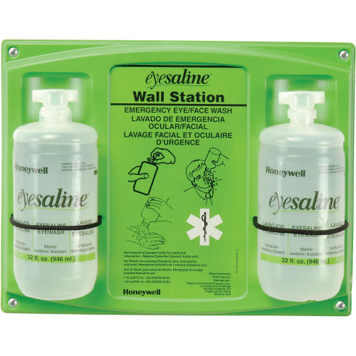 Emergency 32oz. Eyewash Wall Station (Double)