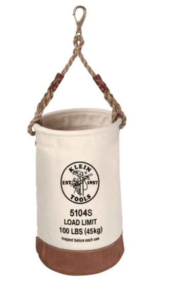 Bucket with Leather Bottom