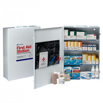 150 Person OSHA Compliant 4-Shelf First Aid Station