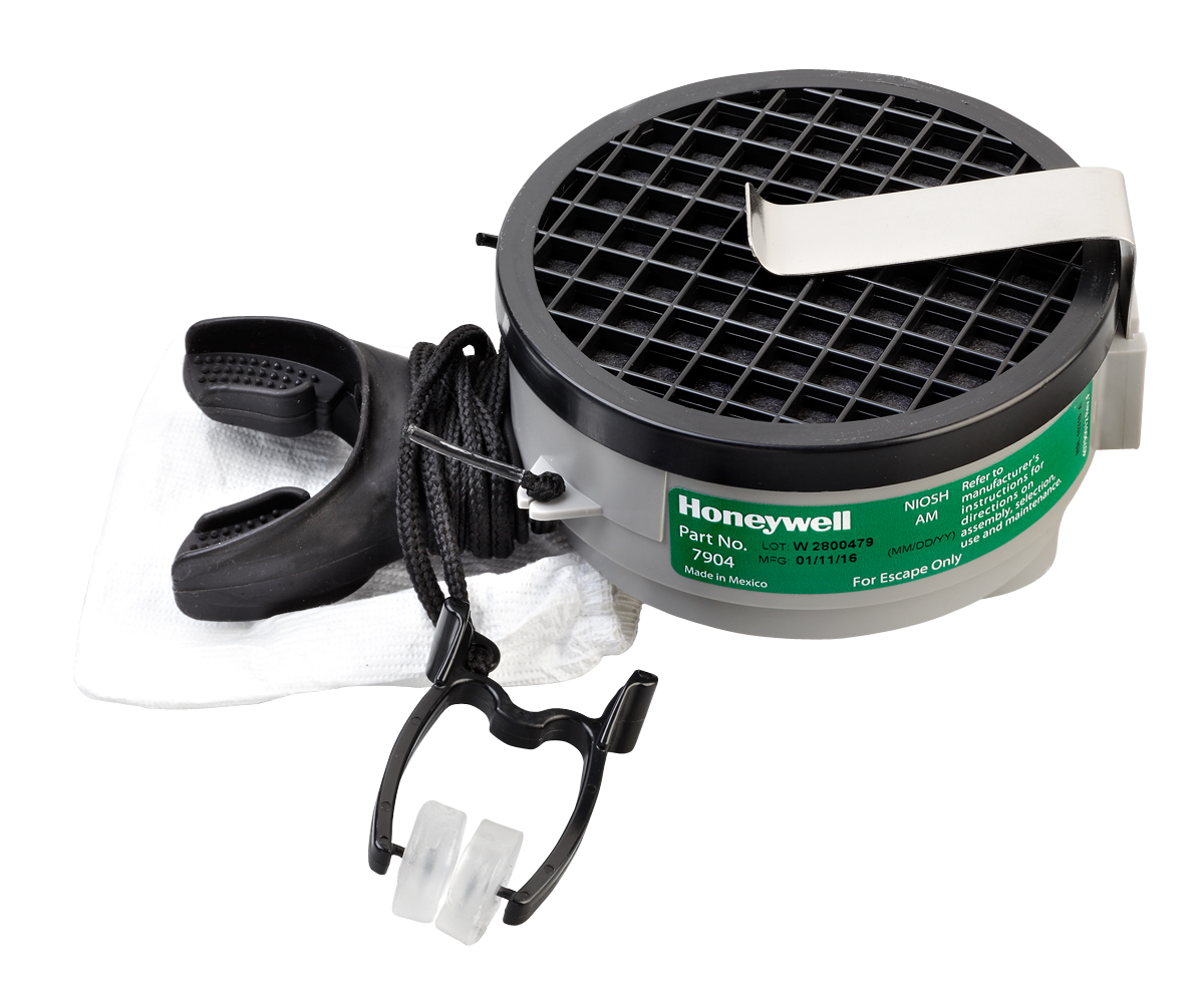 Escape Respirator for Ammonia and Methylamine