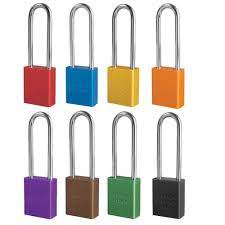 Masterlock Anodized Aluminum Safety Padlock with 3" Shackle