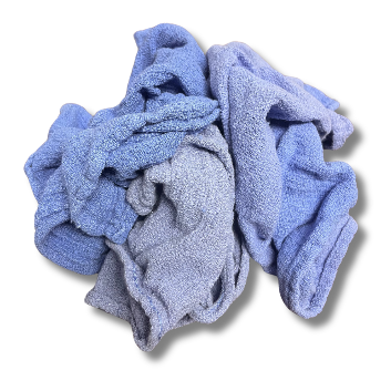 Reclaimed Blue Huck Towels