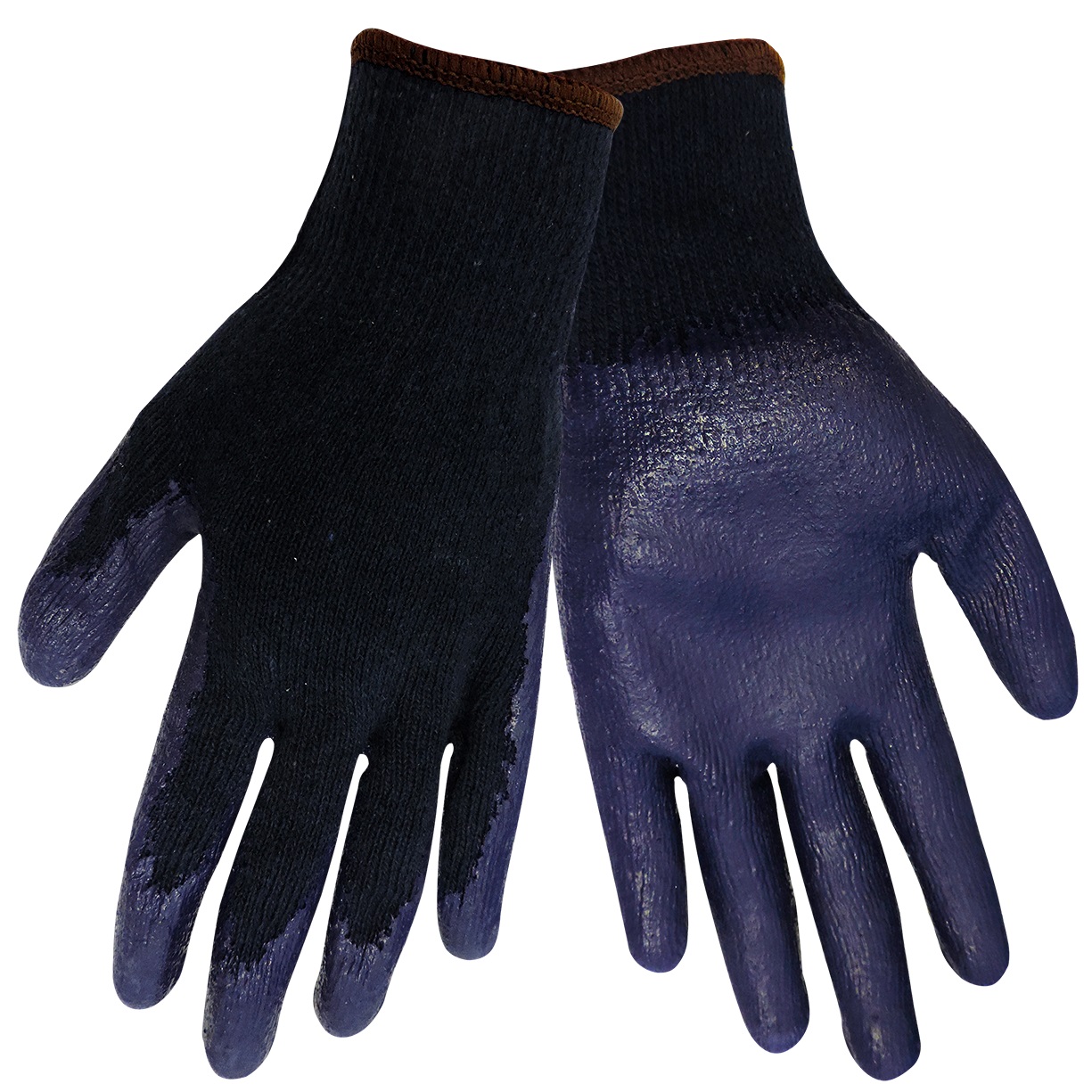 Medium-Weight String Knit Rubber Coated Gloves