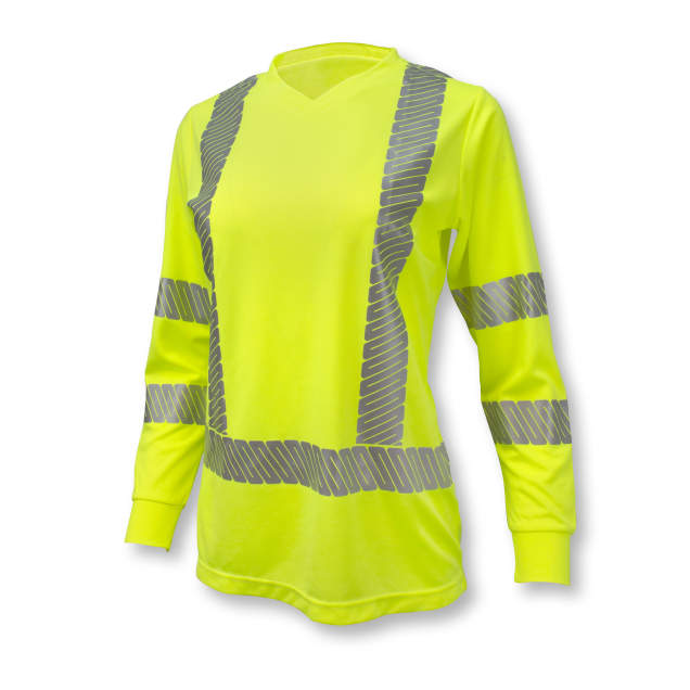 Radians ST21W Class 3 Hi-Viz Women's Long Sleeve Safety T-Shirt with Max-Dri™