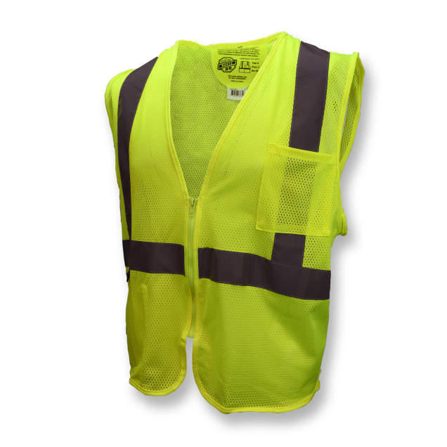 Economy Class 2 Self Extinguishing Safety Vest with Zipper Closure