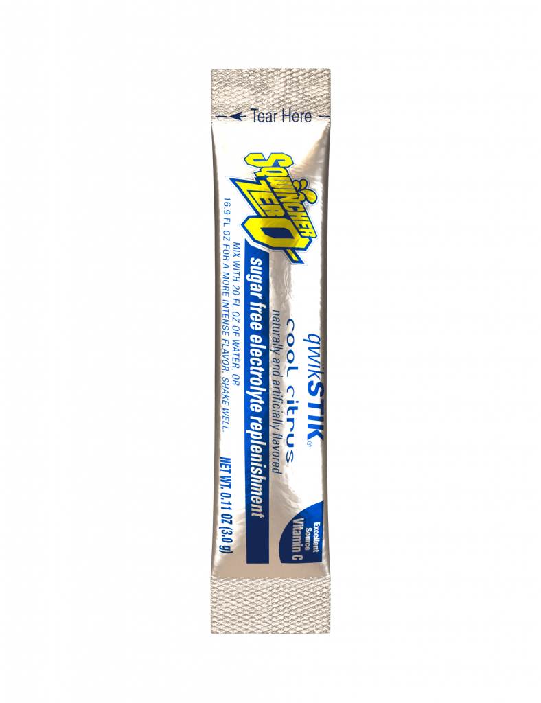 Sqwincher QwikStik® Zero Cool Citrus Flavored Powder Stiks