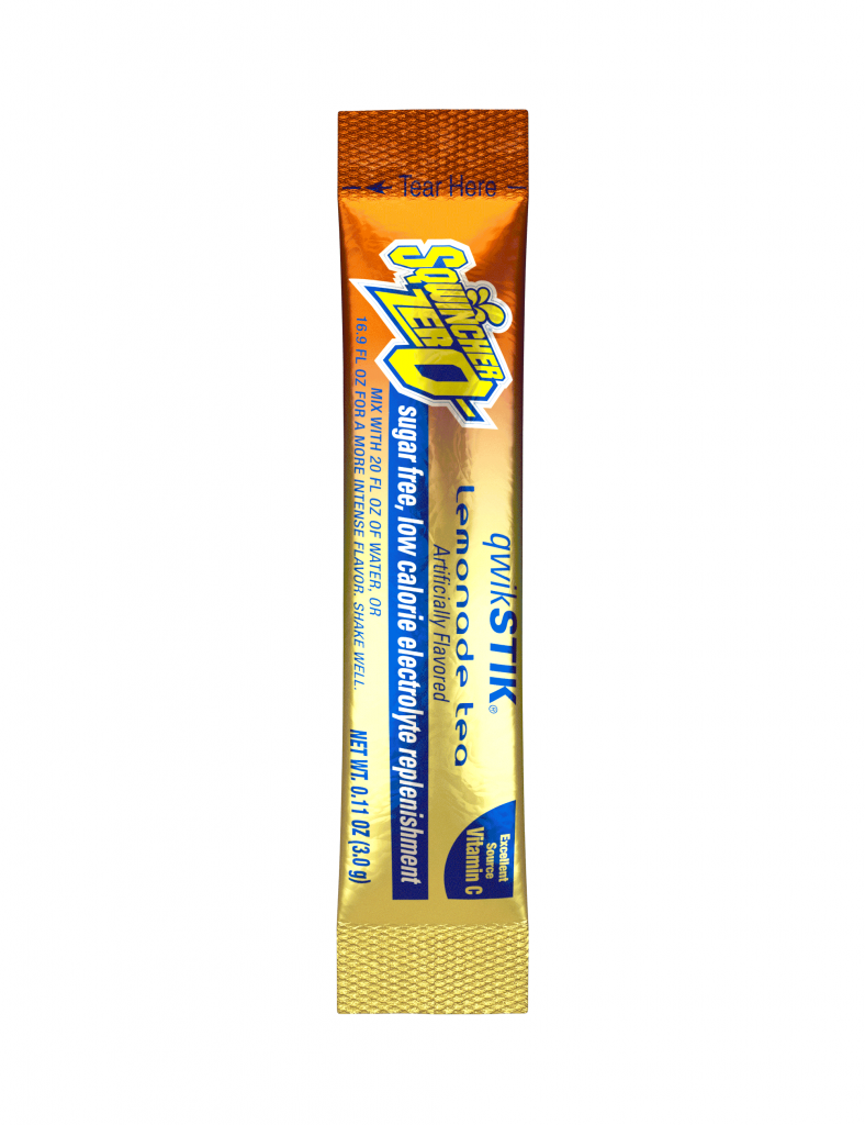 Sqwincher QwikStik® Zero Lemonade Tea Flavored Powder Stiks