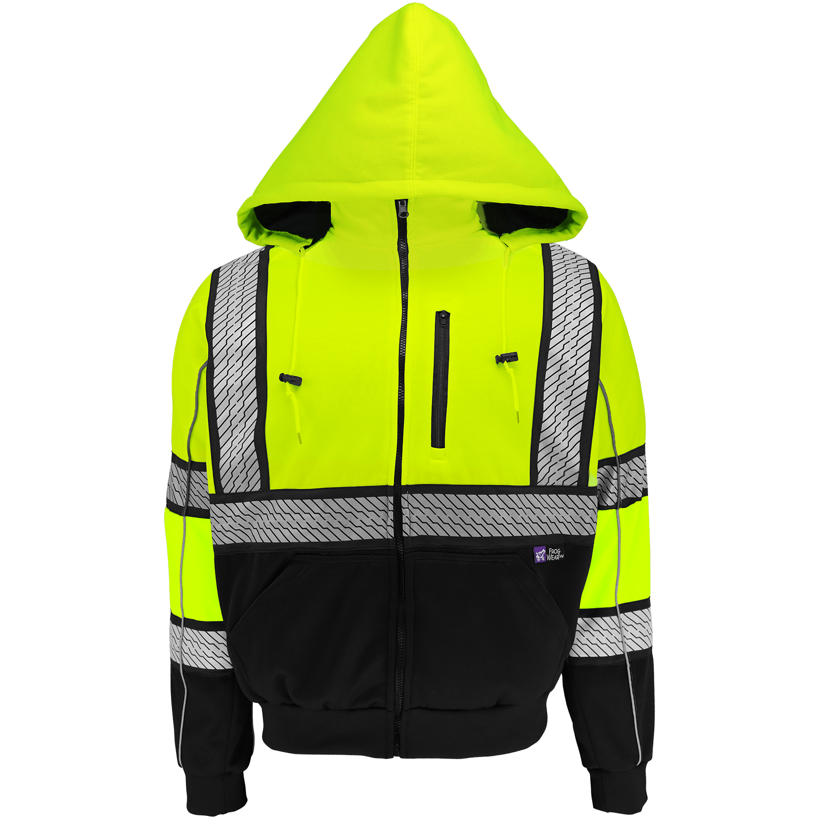 FrogWear® HV Heavy Duty Hooded Safety Sweatshirt